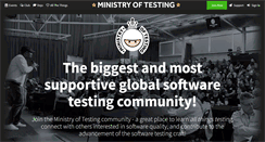 Desktop Screenshot of ministryoftesting.com
