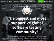 Tablet Screenshot of ministryoftesting.com